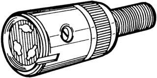 91MC4M1 - CONNECTOR, DIN AUDIO, PLUG, 4WAY detail