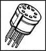 8058-1G32 - TRANSISTOR SOCKET, 8POS, THROUGH HOLE detail