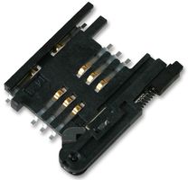 91228-3002 - CONNECTOR, SIM, PCB, BLACK, P/B detail