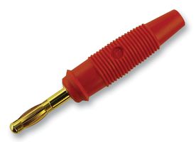 HIRSCHMANN TEST AND MEASUREMENT935 980-824BANANA PLUG, 4MM, RED, 5PK detail