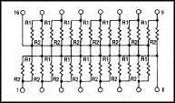 4116R-3-221/331LF - RESISTOR, DUAL TERM 28, 220/330 OHM 2% DIP detail