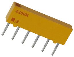 4306R-101-203LF - RESISTOR, BUS RES N/W, 5, 20KOHM, 2%, SIP detail