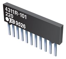 4306R-102-222LF - RESISTOR, ISO RES N/W, 3, 2.2KOHM, 2%, SIP detail