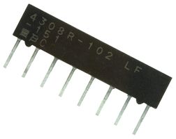 4308R-102-151LF - RESISTOR, ISO RES N/W, 4, 150 OHM, 0.02, SIP detail