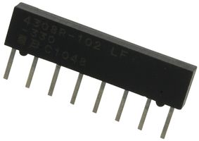 4308R-102-330LF - RESISTOR, ISO RES N/W, 4, 33 OHM, 0.02, SIP detail