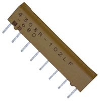 4308R-102-680LF - RESISTOR, ISO RES N/W, 4, 68 OHM, 0.02, SIP detail