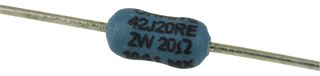 42J20RE - RESISTOR, WIREWOUND, 20 OHM, 2W, 5% detail