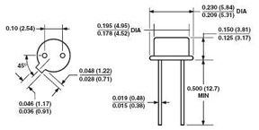 AD589TH - IC, SHUNT V-REF, 1.235V, 5mV, TO-51-2 detail