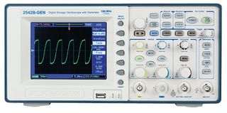 2542B-GEN - OSCILLOSCOPE, DIGITAL, 2CH, 100MHZ, 1GSPS detail