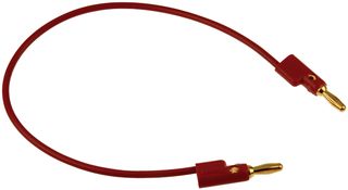 2948-12-2 - CONNECTOR ASSY, BANANA PLUG, RED, 12IN detail