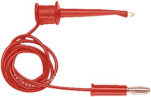 4650-24-2 - TEST LEAD, MINIGRABBER TO BANANA PLUG, RED, 24