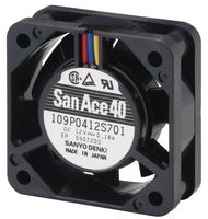 109P0424H702 - AXIAL FAN, 40MM, 24VDC, 80mA detail