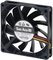 109P0824H701 - AXIAL FAN, 80MM, 24VDC, 100mA detail