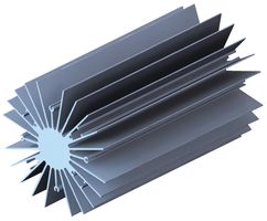 19754-M-AB - HEAT SINK, RS RECTANGLE EXTRUSION detail