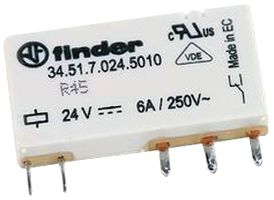 FINDER34.51.7.024.5010POWER RELAY, SPDT-CO, 24VDC, 10A, PCB detail