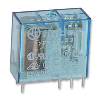 FINDER40.52.7.024.0000POWER RELAY DPDT-2CO 24VDC, 8A, PC BOARD detail