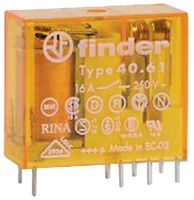 FINDER40.61.8.240.0000POWER RELAY, MINIATURE, SPDT-CO, 240VAC, PCB detail