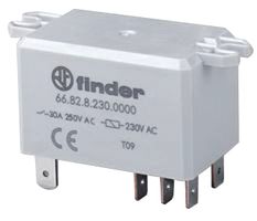 FINDER66.82.9.012.0000POWER RELAY, 12V, 50A, DPDT-CO, FLANGE detail