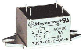 70S2-04-C-12-S - SSR, PANEL MOUNT, 280VAC, 30VDC, 12A detail