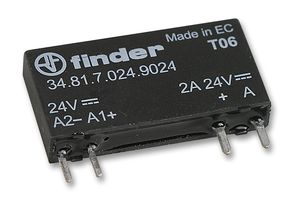 FINDER34.81.7.024.9024SOLID STATE RELAY SPST-NO 2A 24VDC 30VDC detail