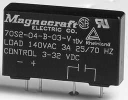 70S2-04-D-03-V - SSR, PCB MOUNT, 50VAC, 32VDC, 3A detail