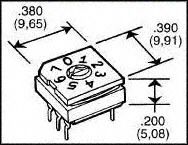 94HAB16T - SWITCH, ROTARY, HEXADECIMAL, 100mA detail