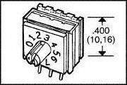 94HBB16RAT - SWITCH, ROTARY, HEXADECIMAL, 100mA detail