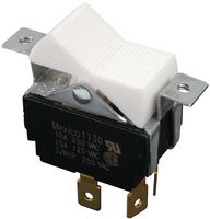 8142K21E6M52 - SWITCH, ROCKER, DPST, 15A, 250V, WHITE detail