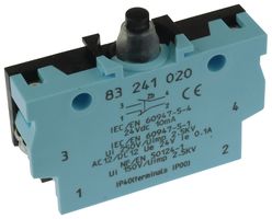 CROUZET SWITCH TECHNOLOGIES83241020MICROSWITCH, BUTTON, DPST, 10mA, 30VDC detail