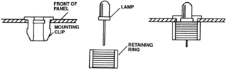 515-0006F - LED SNAPIN MOUNTING CLIPS, 5MM detail