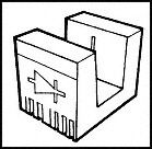 515-1023F - LIGHT PIPE, QUAD, SQUARE, PCB detail