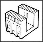 515-1022F - LIGHT PIPE, QUAD, RECTANGULAR, PCB detail