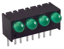 551-0207-004F - INDICATOR, LED PCB, 4LED, 3MM, GRN, 2.1V detail