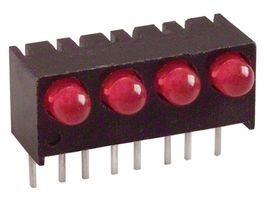 551-1107-004F - INDICATOR, LED PCB, 4LED, 3MM, RED, 1.7V detail