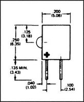 555-2403F - INDICATOR, LED PCB, 2MM, YELLOW, 5V detail