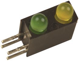 553-0132F - INDICATOR, LED PCB, 2-LED, GREEN/YELLOW detail