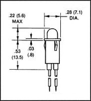 CHICAGO MINIATURE LIGHTING5100H1/5INDICATOR, LED PANEL MNT RED/GREEN, 2.8V detail