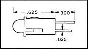 559-3101-001F - INDICATOR LED PANEL 5MM, RED/GREEN, 2.1V detail