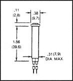 CHICAGO MINIATURE LIGHTING2120A4LAMP, INDICATOR, NEON, WHITE, 125V detail