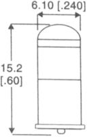 585-1315F - LAMP, LED REPLACEMENT, GREEN, T-1 3/4 detail