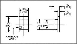 597-3311-402F - LED, GREEN, 7.5MCD, 560NM detail