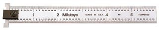 MITUTOYO182-424HOOK RULE, STAINLESS STEEL, 24INX1.125IN detail