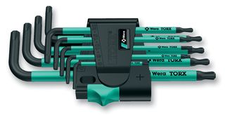 WERA967 SPKL/9 TORX BOTORX KEY SET, L KEY, 9PIECE detail