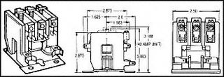 WHITE RODGERS90-172CONTACTOR, 3PST-NO, 240VAC, 50A, PLUG IN detail