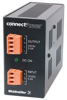 9927480012 - AC-DC CONV, DIN RAIL, 1 O/P, 55W, 3A, 12V detail